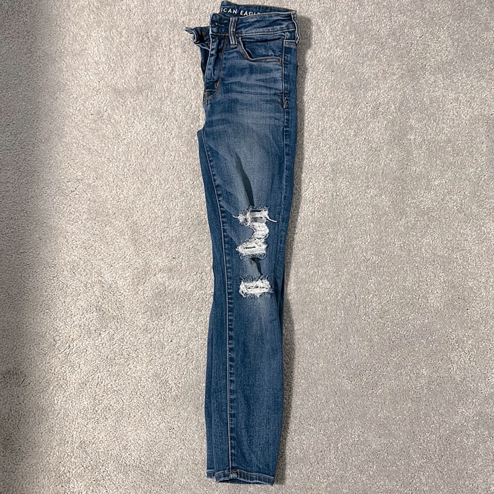 AE ripped jeggings
